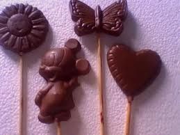 Pirulitos de chocolate