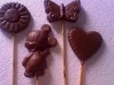 Pirulitos de chocolate